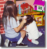 Children playing in CAST playroom